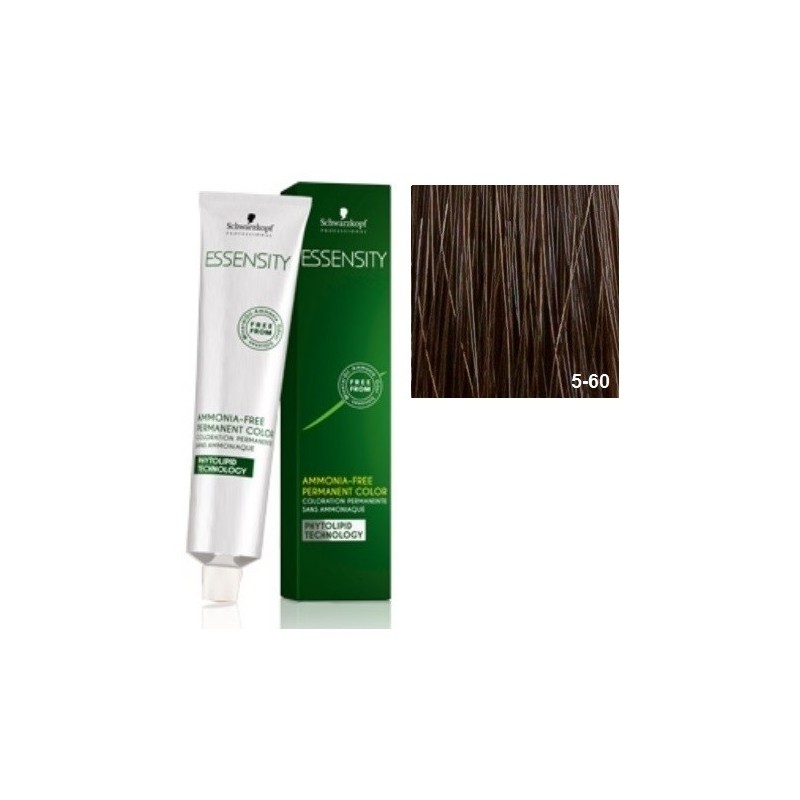 SCHWARZKOPF ESSENSITY TINTE SIN AMONIACO 5-60 CASTAÑO CLARO CHOCOLATE NATURAL + LOCIÓN ACTIVADORA