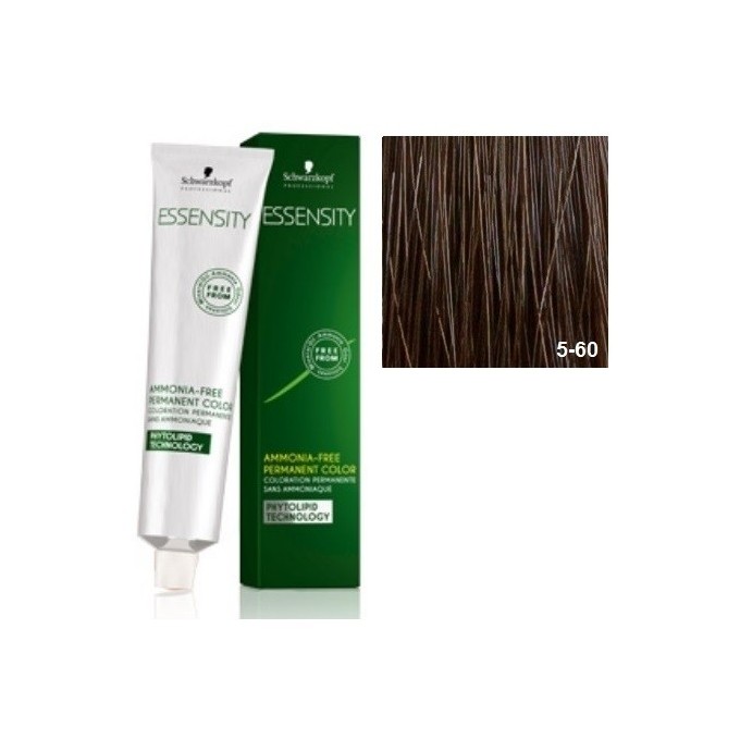 SCHWARZKOPF ESSENSITY TINTE SIN AMONIACO 5-60 CASTAÑO CLARO CHOCOLATE NATURAL + LOCIÓN ACTIVADORA