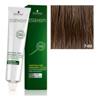 SCHWARZKOPF ESSENSITY TINTE SIN AMONIACO 7-60 RUBIO MEDIO CHOCOLATE NATURAL + LOCIÓN ACTIVADORA