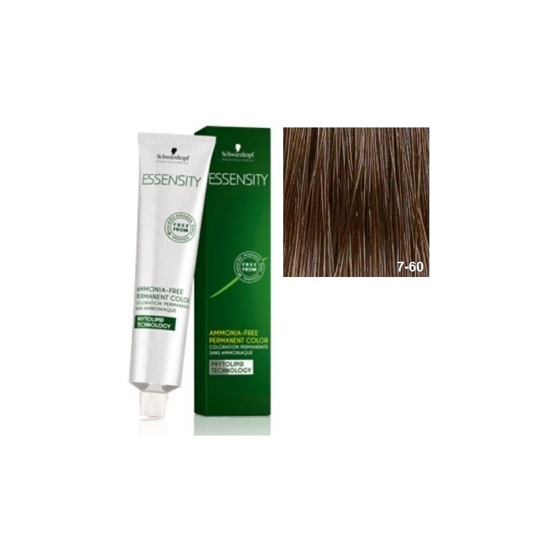 SCHWARZKOPF ESSENSITY TINTE SIN AMONIACO 7-60 RUBIO MEDIO CHOCOLATE NATURAL + LOCIÓN ACTIVADORA