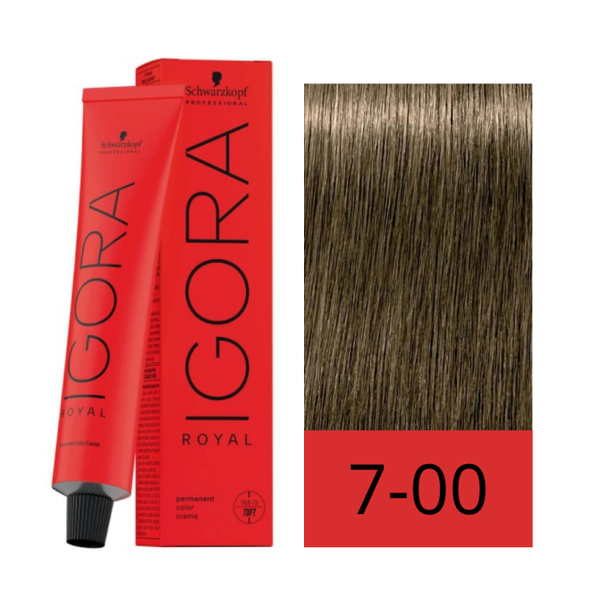 Schwarzkopf Tinte Igora Royal 7-00 Rubio Medio Natural Intenso 60 ml