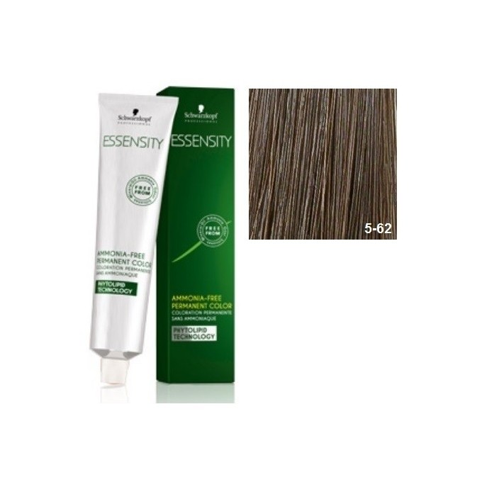 SCHWARZKOPF ESSENSITY TINE SIN AMONIACO 5-62 CASTAÑO CLARO MARRON HUMO + LOCIÓN ACTIVADORA