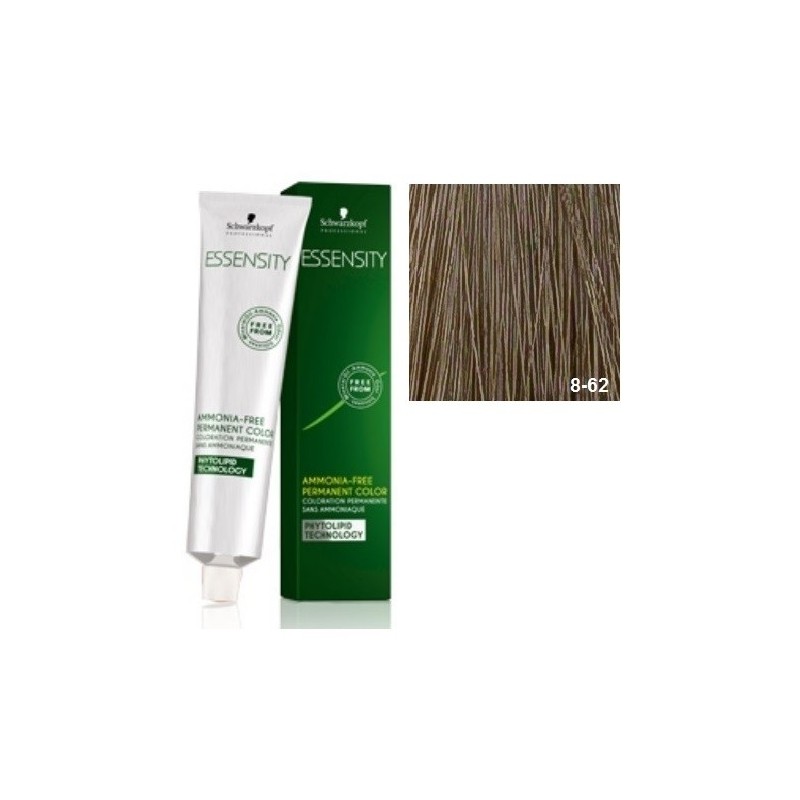 SCHWARZKOPF ESSENSITY TINE SIN AMONIACO 8-62 RUBIO CLARO MARRON HUMO + LOCIÓN ACTIVADORA