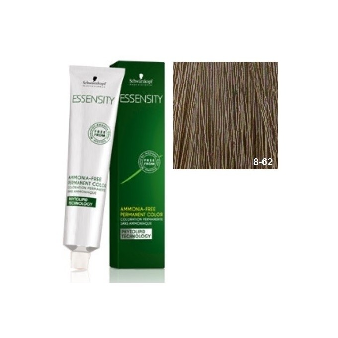 SCHWARZKOPF ESSENSITY TINE SIN AMONIACO 8-62 RUBIO CLARO MARRON HUMO + LOCIÓN ACTIVADORA