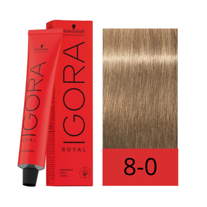 Schwarzkopf Tinte Igora Royal Absolutes 8-0 Rubio Claro Natural 60 ml