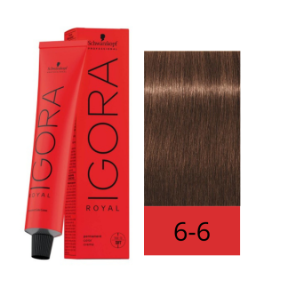 Schwarzkopf Tinte Igora Royal 6-6 Rubio Oscuro Marrón 60 ml