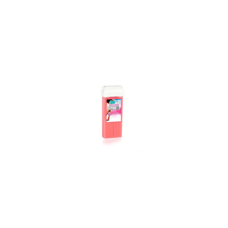 Depil Ok Caja Entera Roll-On x28 Cartuchos de cera Semi Fría Rosa 100 ml