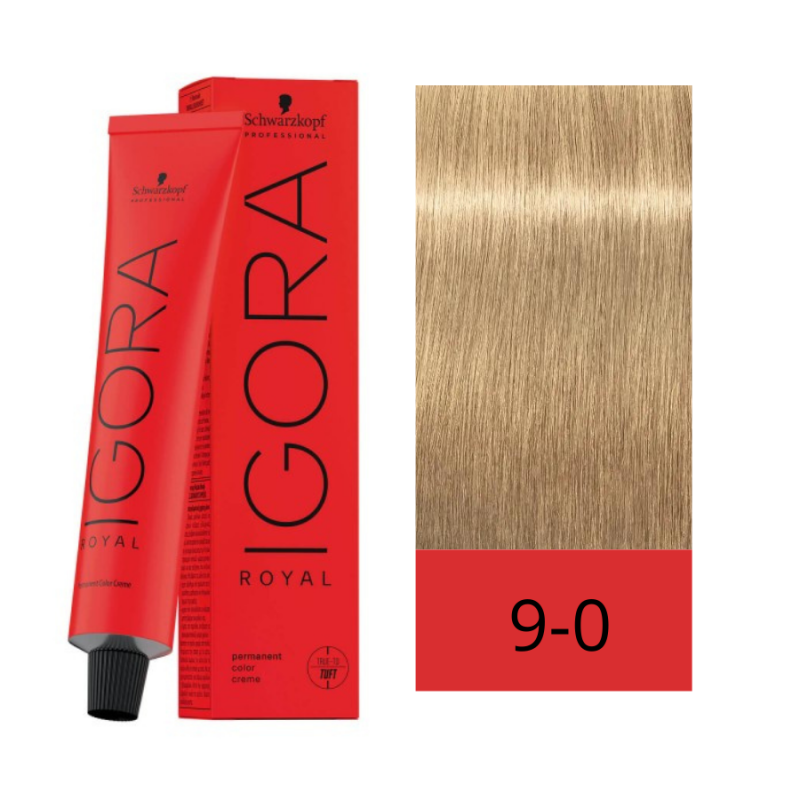 Schwarzkopf Tinte Igora Royal 9-0 Rubio Muy Claro Natural 60 ml