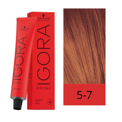 Schwarzkopf Tinte Igora Royal 5-7 Castaño Claro Cobrizo 60 ml