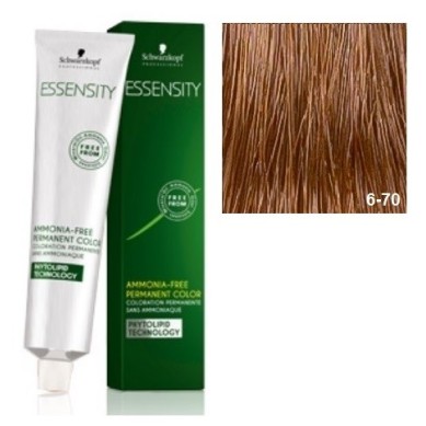 SCHWARZKOPF ESSENSITY TINTE SIN AMONIACO 6-70 RUBIO OSCURO COBRIZONATURAL + LOCIÓN ACTIVADORA
