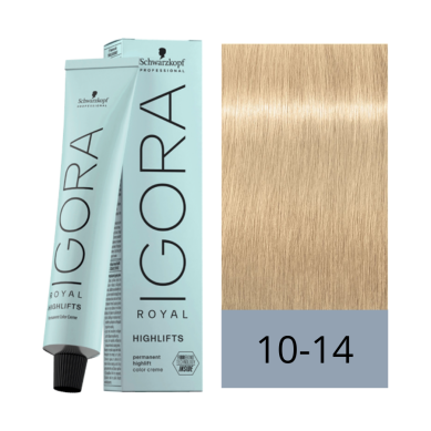 Schwarzkopf Tinte Igora Royal Highlifts 10-14 Rubio Platino Ceniza Beige 60 ml