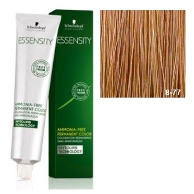 SCHWARZKOPF ESSENSITY TINTE SIN AMONIACO 8-77 RUBIO CLARO COBRIZO INTENSO + LOCIÓN ACTIVADORA