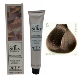 SILKY Tinte de pelo nº 5 castaño claro 100 ml