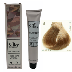 SILKY Tinte de pelo nº 8 rubio claro 100 ml