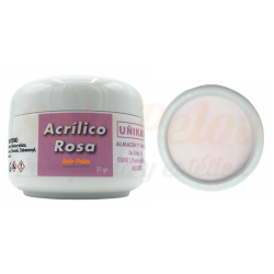 Uñikas Polvo Acrílico Rosa 35 gr