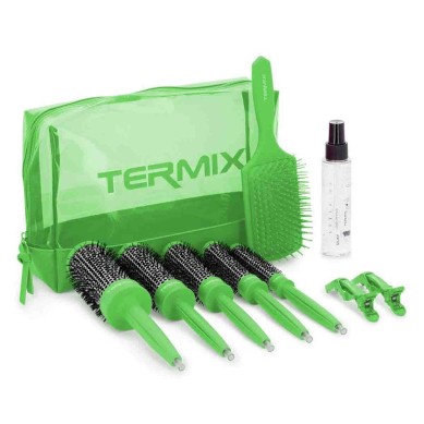 Termix Colors Pack 5 Cepillos Térmicos Color Verde Flúor