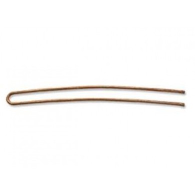 Sibel Horquillas Moño Bronce Curvado 82 mm (8 piezas)