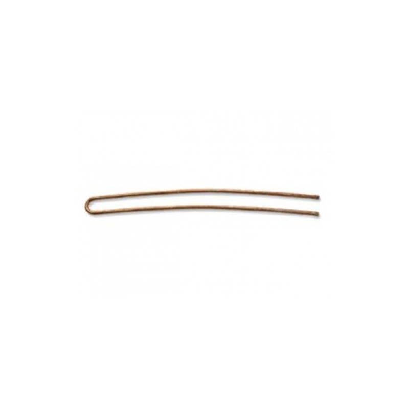 Sibel Horquillas Moño Bronce Curvado 82 mm (8 piezas)