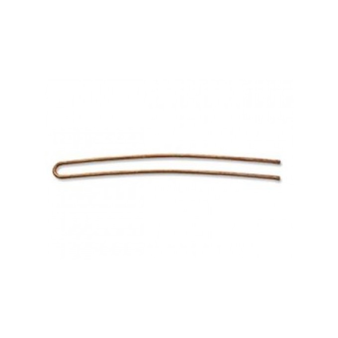 Sibel Horquillas Moño Bronce Curvado 82 mm (8 piezas)