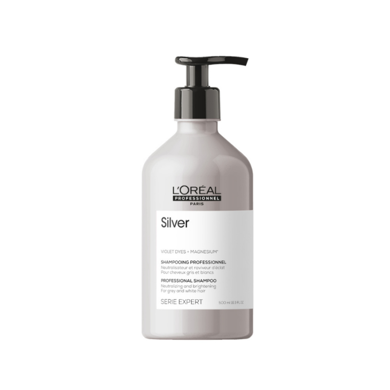 L'Oreal Champú Silver Magnesium anti-amarillo 500 ml SERIE EXPERT