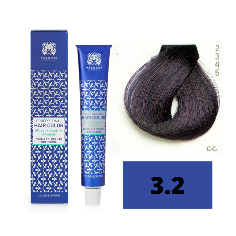 Valquer Tinte VPlex 3.2 Castaño Oscuro Violeta 60 ml