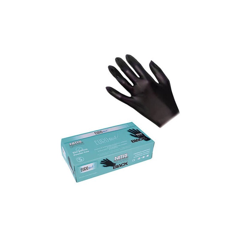 Eurostil Caja 100 Guantes de Nitrilo talla S