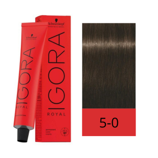 Schwarzkopf Tinte Igora Royal 5-0 Castaño Claro Natural 60 ml