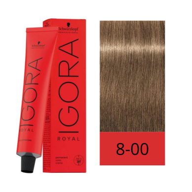 Schwarzkopf Tinte Igora Royal 8-00 Rubio Claro Natural Intenso 60 ml