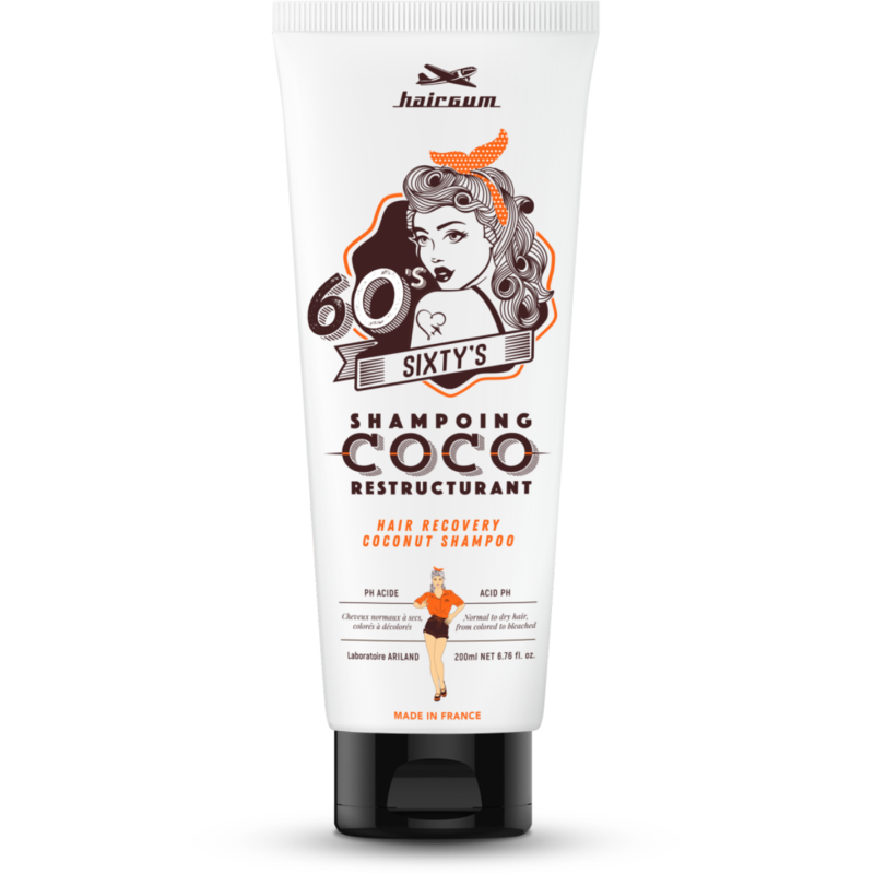 Hairgum Sixty's Champú Reestructurante de Coco 200 ml
