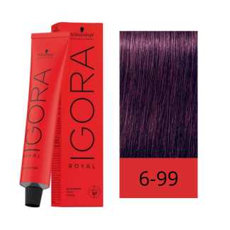 Schwarzkopf Tinte Igora Royal 6-99 Rubio Oscuro Violeta Intenso 60 ml