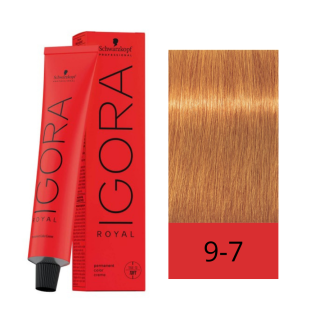 Schwarzzkopf Tinte Igora Royal 9-7 rubio Muy Claro Cobrizo 60 ml