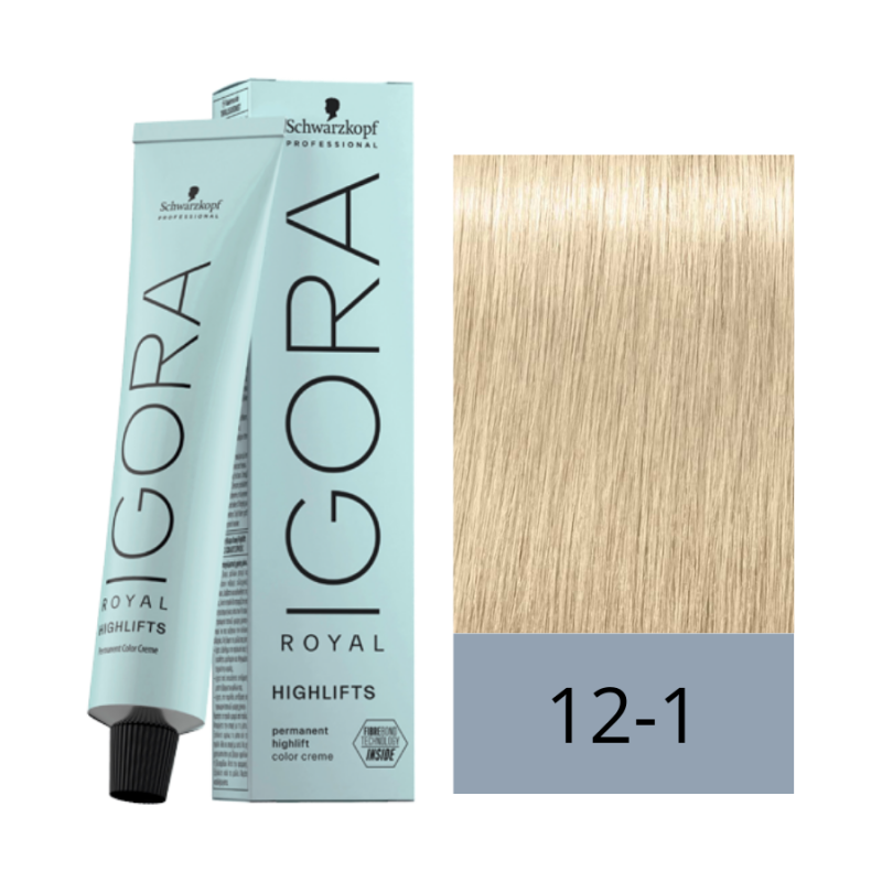 Schwarzkopf Tinte Igora Royal 12-1 Super Aclarante Ceniza Highlifts 60 ml