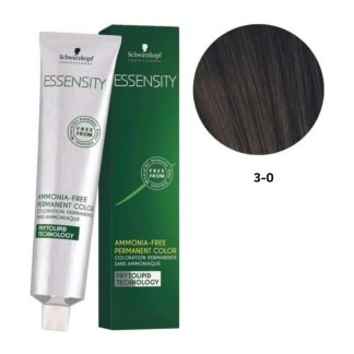 SCHWARZKOPF ESSENSITY TINTE SIN AMONIACO 3-0 CASTAÑO OSCURO + LOCIÓN ACTIVADORA