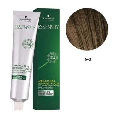 SCHWARZKOPF ESSENSITY TINTE SIN AMONIACO 6-0 RUBIO OSCURO + LOCIÓN ACTIVADORA