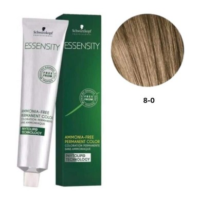 SCHWARZKOPF ESSENSITY TINTE SIN AMONIACO 8-0 RUBIO CLARO NATURAL + LOCIÓN ACTIVADORA