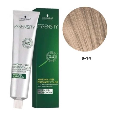 SCHWARZKOPF ESSENSITY TINTE SIN AMONIACO 9-14 RUBIO MUY CLARO CENIZA BEIGE + LOCIÓN ACTIVADORA