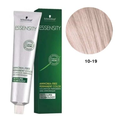 SCHWARZKOPF ESSENSITY TINTE SIN AMONIACO 10-19 RUBIO PLATINO CENIZA VIOLETA + LOCIÓN ACTIVADORA