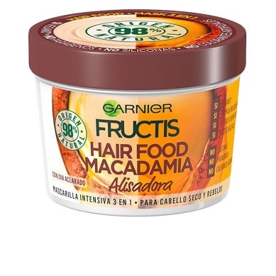 FRUCTIS HAIR FOOD macadamia mascarilla alisadora 390 ml