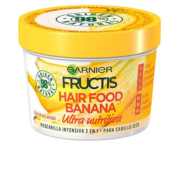 FRUCTIS HAIR FOOD banana mascarilla ultra nutritiva 390 ml