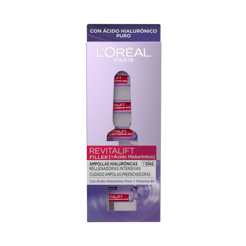 L'Oreal Paris REVITALIFT FILLER ácido hialurónico ampollas intensivas 7 x 1.3 ml