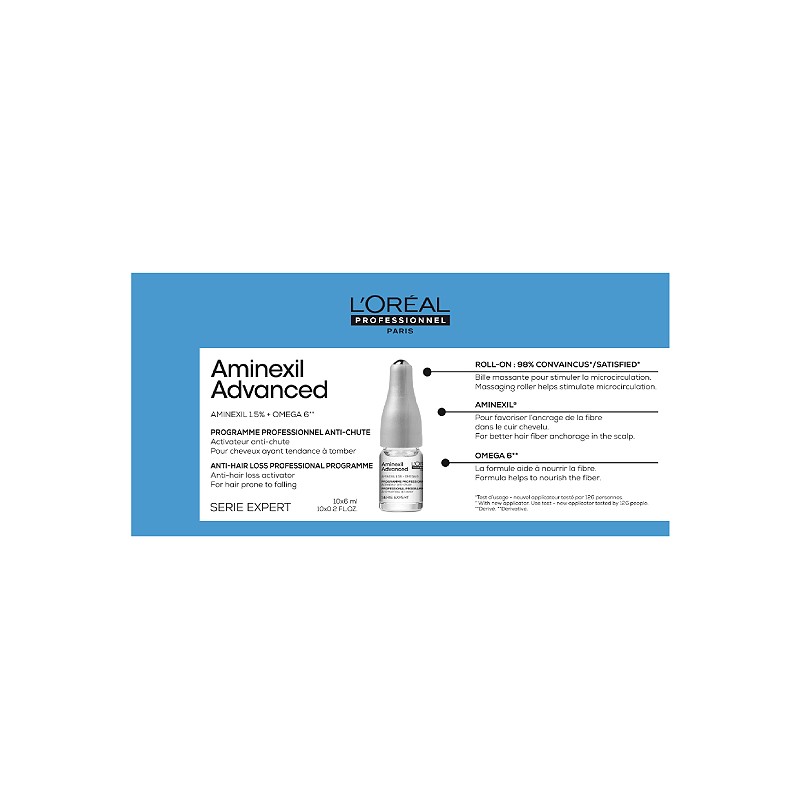 L'Oreal AMINEXIL ADVANCED anti-hair loss activator 10 x 6 ml