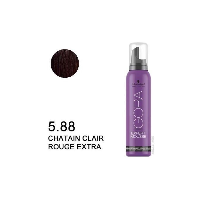 SCHWARZKOPF IGORA EXPERT MOUSSE 5-88 castaño claro rojo intenso 100 ml