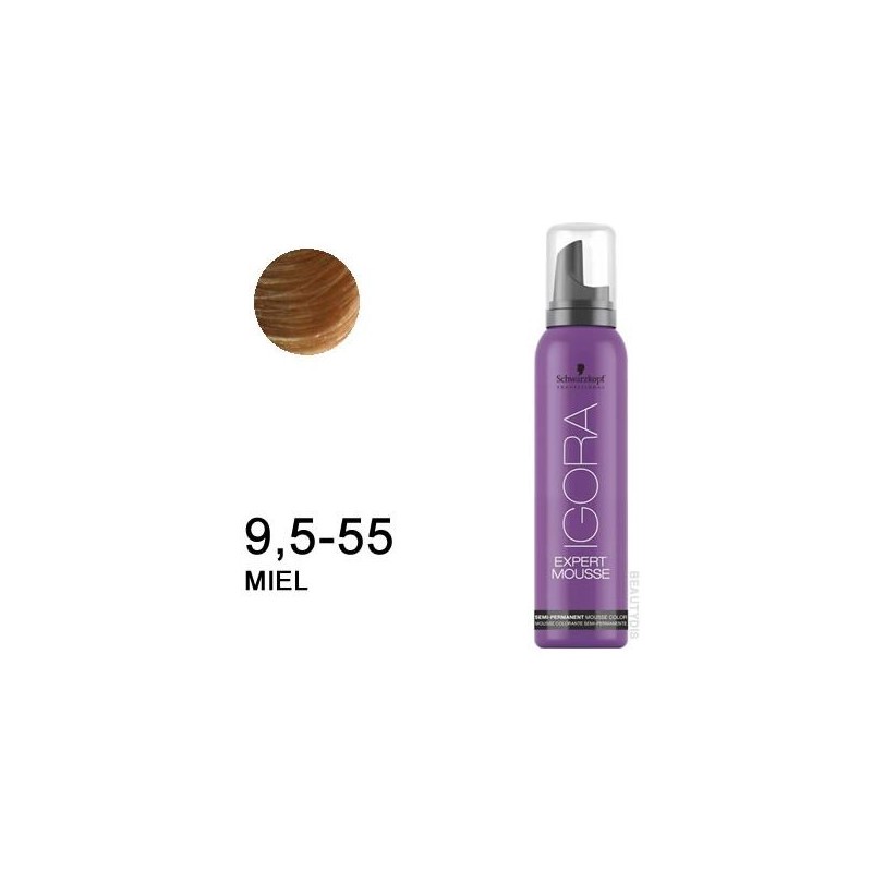 SCHWARZKOPF IGORA EXPERT MOUSSE 9,5-55 Miel 100 ml