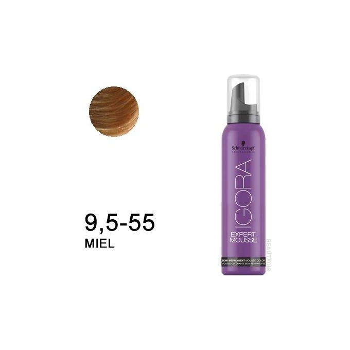 SCHWARZKOPF IGORA EXPERT MOUSSE 9,5-55 Miel 100 ml