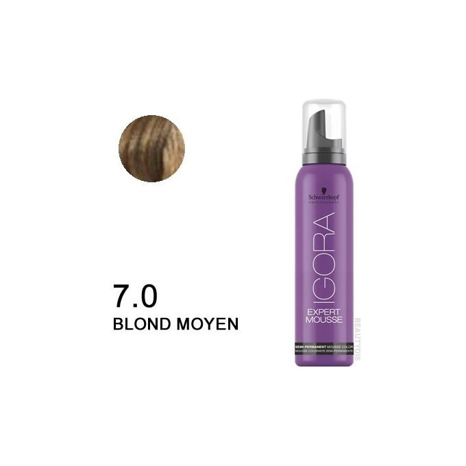 SCHWARZKOPF IGORA EXPERT MOUSSE 7-0 rubio medio 100 ml