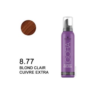 SCHWARZKOPF IGORA EXPERT MOUSSE 8-77 rubio claro cobrizo intenso 100 ml