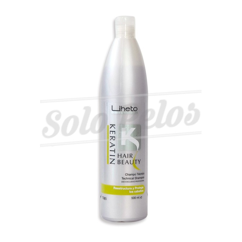 LIHETO Champú keratin hair beauty 500 ml