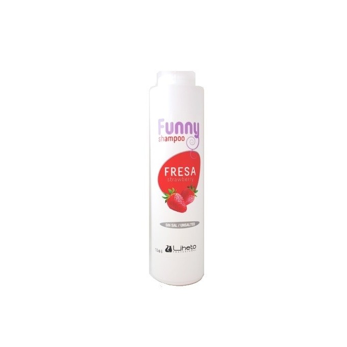 LIHETO Champú funny FRESA sin sal 500 ml